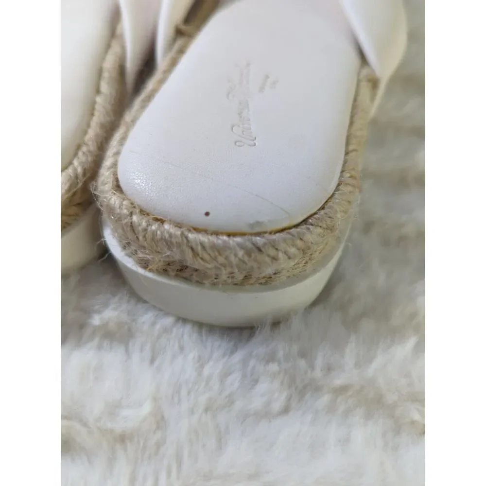 Universal Thread Women's Dena Knotted Espadrille Sandals Off‎ White Size 6 1/2